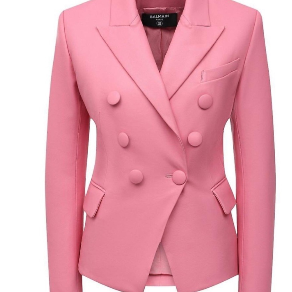 ❤️NWT Authentic Balmain Leather Blazer Size 36-S